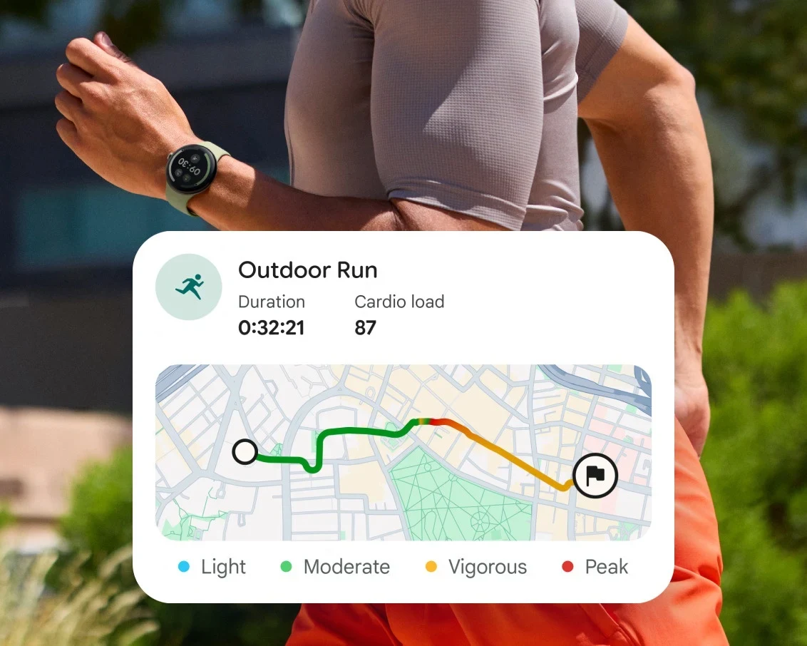Google Pixel Watch 5 — Наш лучший GPS для точного отслеживания маршрута